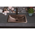 Pure Copper Hand Hammered 21 inch Venetian Dual Mount Drop In Undermount Bathroom Sink